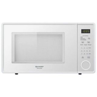 Sharp 1.1 Cu.ft., 1000w Touch Mid size Countertop Microwave   Single   1.10 Ft   1 Kw   Smooth White (r 309yw)