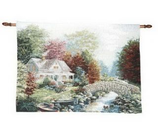 Fiber Optic Harvest 35 x 26 Wall Tapestry with Timer —