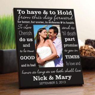 Personalized To Have and To Hold Frame