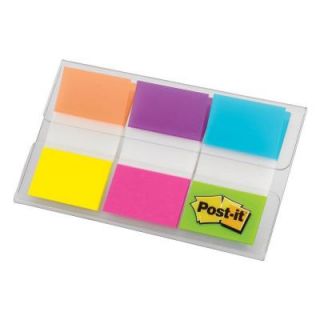 3M Post It 0.94 in. x 1.7 in. Alternating Electric Glow Collection Flags (1 Pack of 60 Flags) 680 EG ALT