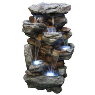 Alpine 51 in. Rainforest Waterfall Fountain WIN730