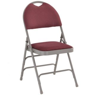 Anemone Burgundy Folding Chairs with Handle Grip   17390917
