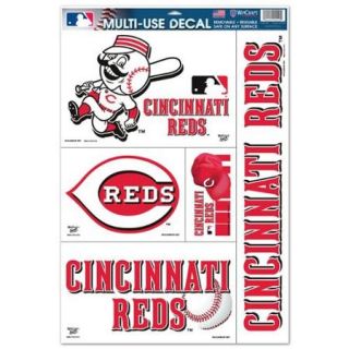 Cincinnati Reds Official MLB 11 inch x 17 inch Car Window Cling Decal by Wincraft