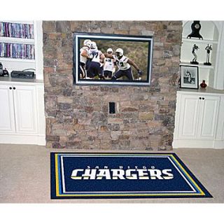 FANMATS NFL   San Diego Chargers 4x6 Rug; 5 x 8