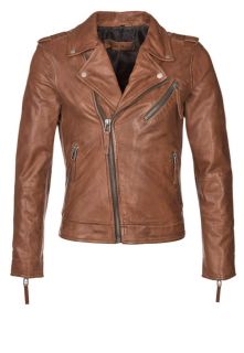 Freaky Nation Leather jacket   cognac