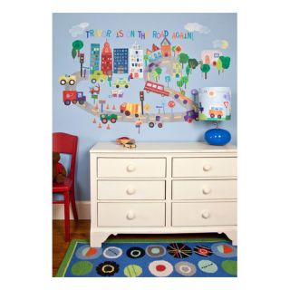 173 Pieces On the Road Again Peel and Place Wall Decal Set by Oopsy