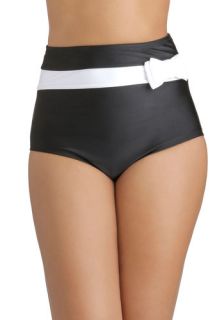 Maritime and Again Swimsuit Bottom in Black  Mod Retro Vintage Bathing Suits