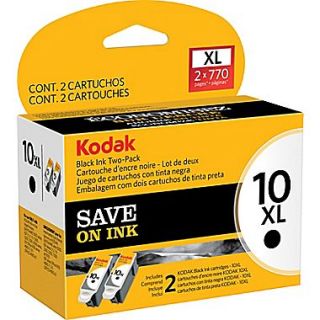Kodak 10BXL Black Ink Cartridge (1270917), High Yield 2/Pack