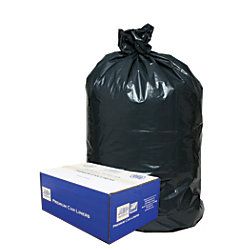 Webster Classic 2 Ply 50percent Recycled Trash Can Liners 7 10 Gallons 0.60 Mil Thick 24 x 23  Box Of 500