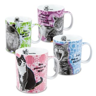 Konitz Assorted Cat Porcelain Mugs (Set of 4)   15000785  