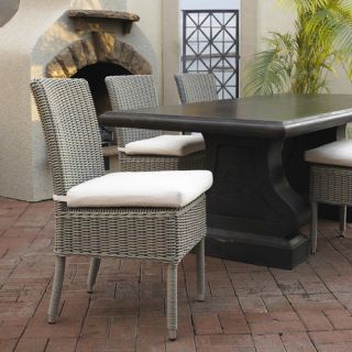 Outdoor Cottage Dining Side Chair With Cushion by Padmas Plantation
