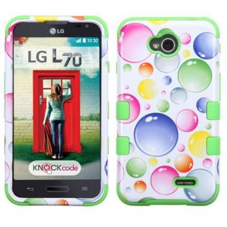 Insten Rainbow Bubbles Hard PC/ Silicone Hybrid Phone Case Cover For