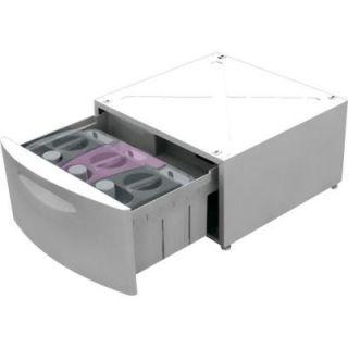 GE SmartDispense Laundry Pedestal with Storage Drawer in White SPBD880JWW