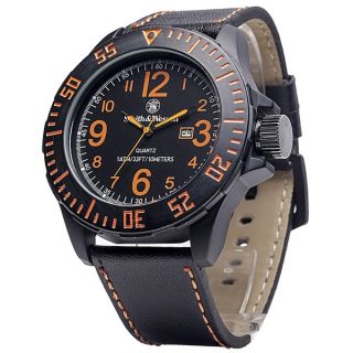 Smith and Wesson EGO Watch Silicon Strap with Black/ Orange Face