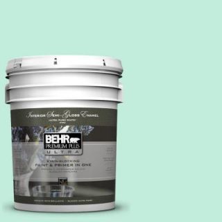 BEHR Premium Plus Ultra 5 gal. #470A 2 Seafoam Pearl Semi Gloss Enamel Interior Paint 375005
