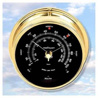 Wireless Anemometer in Brass & Silver