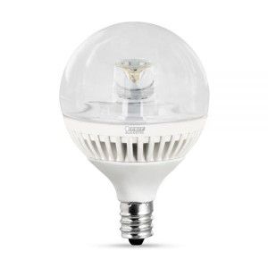 Feit Electric BPG161/2/CL/DM/LED Light Bulb, Dimmable, 40W Equivalent