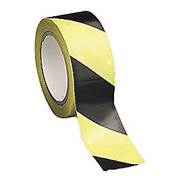 Tatco Aisle Marking Hazard Tape 2 x 108 YellowBlack