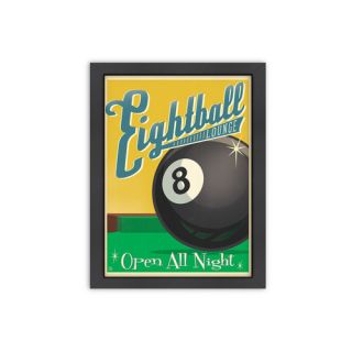 Eightball Framed Vintage Advertisement