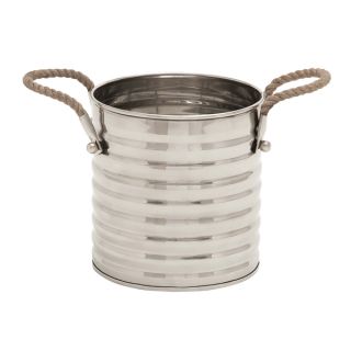 Steel Stylish Rope Wine Cooler with Subtle Curves   15903269