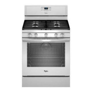 Whirlpool 5.8 cu. ft. Gas Range with Self Cleaning Convection Oven in White WFG540H0EW