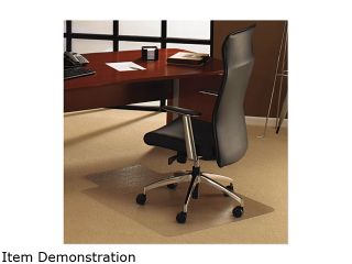 Floortex 1113423LR Polycarbonate Chair Mat, 48 x 53, with Lip, Clear