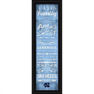 NCAA Family Cheer 24" x 8" Framed Print   U Of North Carolina   7770295