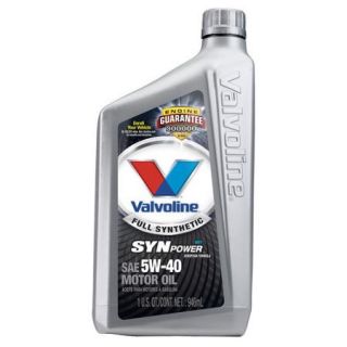 Valvoline SynPower Full Synthetic 5W40 Motor Oil 1 Quart
