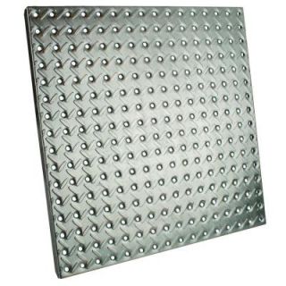 16 in. x 16 in. Galvanized Pegboard with Diamond Plating 24305