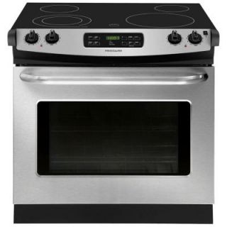 Frigidaire 30 in. 4.6 cu. ft. Drop In Electric Range with Self Cleaning in Stainless Steel FFED3025PS