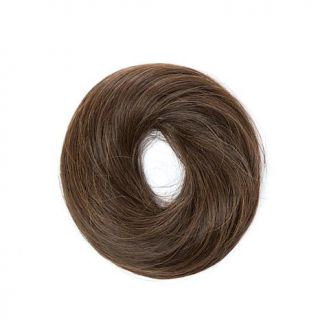 Hair2wear The Christie Brinkley Collection Messy Bun Hair Wrap   Medium Brown   8035539