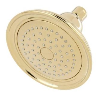 KOHLER Devonshire 1 Spray 5.9375 in. Raincan Showerhead in Vibrant Polished Brass K 10391 PB