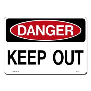 Lynch Sign 14 in. x 10 in. Black and Red on White Plastic Danger Keep Out Sign DS  29