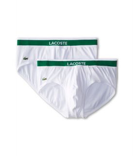 Lacoste Colours 2 Pack Brief White