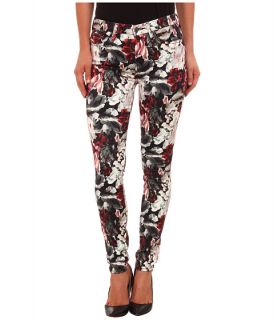 7 For All Mankind Mid Rise Skinny With Contour Waistband In Gallery Floral