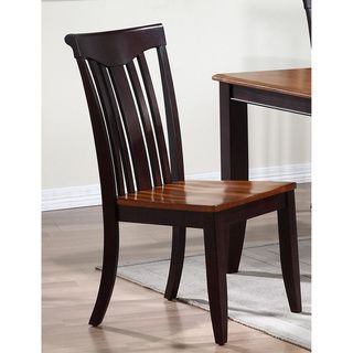Iconic Furniture Whiskey/ Mocha Double X Back Dining Side Chair (Set