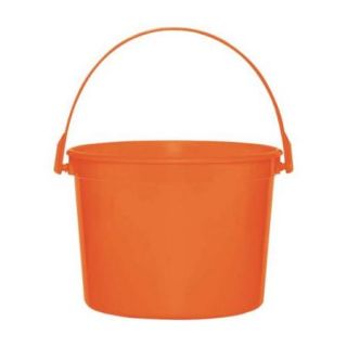 Orange Plastic Bucket   Party Supplies