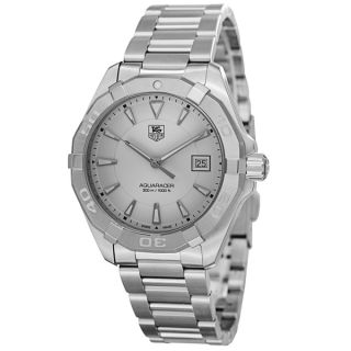 Tag Heuer Mens WAY1111.BA0910 300 Aquaracer Silver Dial Stainless