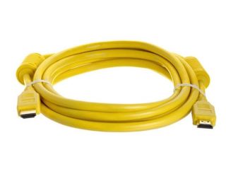 CMPLE 993 N 10FT 28AWG HDMI Cable with Ferrite Cores  Yellow