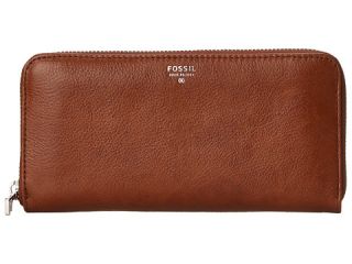 Fossil Sydney Zip Clutch Brown 2