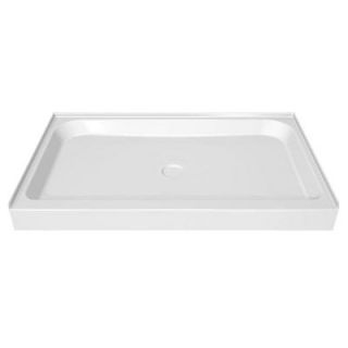 MAAX 48 in. x 34 in. Single Threshold Shower Base in White 105534 000 001 000