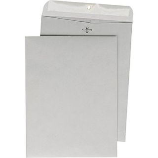 Clasp Sturdy Reusable Metal Clasp Envelope, 10 x 13, Gray Kraft, 100/Box (266742/14241)