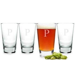 Personalized Glass Pint Tumblers (Set of 4) Z