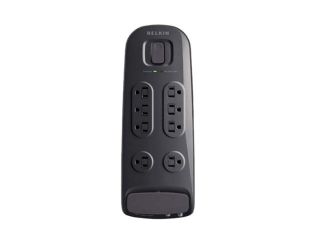BELKIN BV108230 06 BLK 6ft 8 Outlets 3690 j Surge Suppressor with Telephone and Cable/Satellite Protection