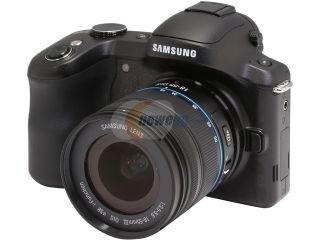 Refurbished: SAMSUNG Galaxy NX GN120 EK GN120ZKAXAR Black 20.3 MP 4.77" Touch LCD Mirrorless Digital Camera with 18 55mm Lens