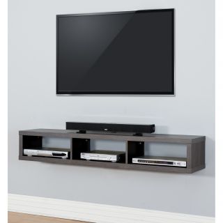 60 Shallow Wall Mounted TV Component Shelf by Martin Home Furnishings