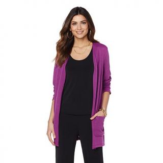 Slinky® Brand Sweater Knit Duster with Pockets   7935285