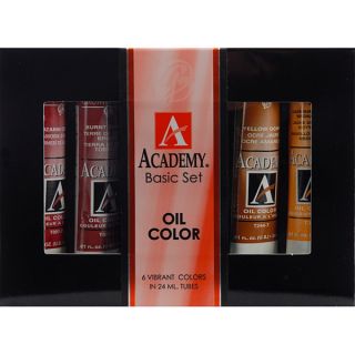 Grumbacher Academy Basic Oil Paint Set (Pack of 6)