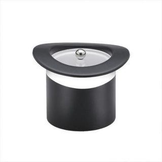 Kraftware Sophisticates Top Hats Ice Bucket with White Band in Black