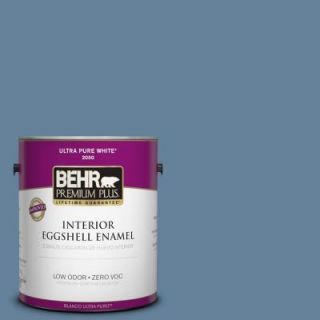BEHR Premium Plus 1 gal. #ICC 74 Provence Zero VOC Eggshell Enamel Interior Paint 230001
